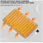 Large Dog Cat Heating Pad 34" x 21" Waterproof Pet Heated Dog Bed with Intelligent Constant Temperature Switch Add Chewy Resistant Steel Wire Rope,Dog Heating pad