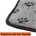 Large Dog Cat Heating Pad 34" x 21" Waterproof Pet Heated Dog Bed with Intelligent Constant Temperature Switch Add Chewy Resistant Steel Wire Rope,Dog Heating pad