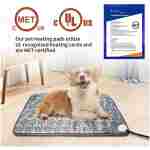 Large Dog Heating Pad 34x21in Waterproof Pet Heating Pad for Smart Thermostat Switch, Whelping Supplies Heated Dog Bed,Adding Wire Rope Wires Puppy Heating Pad Mat-Whelping Box...