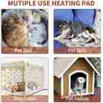 Large Dog Heating Pad 34x21in Waterproof Pet Heating Pad for Smart Thermostat Switch, Whelping Supplies Heated Dog Bed,Adding Wire Rope Wires Puppy Heating Pad Mat-Whelping Box...