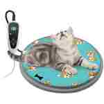 Large Dog Heating Pad 34x21in Waterproof Pet Heating Pad for Smart Thermostat Switch, Whelping Supplies Heated Dog Bed,Adding Wire Rope Wires Puppy Heating Pad Mat-Whelping Box...