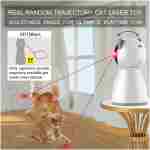 Laser Cat Toys for Indoor Cats,The 4th Generation Real Random Trajectory Motion Activated Rechargeable Automatic Cat Laser Toy,Interactive Cat Toys for Bored Indoor Adult...