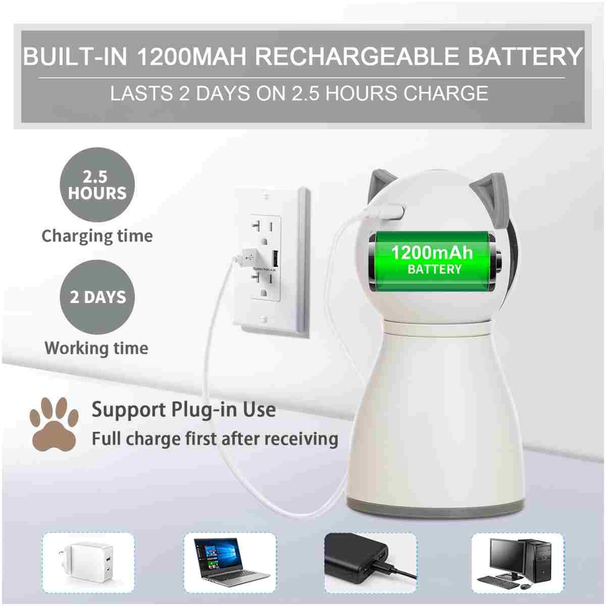 Laser Cat Toys for Indoor Cats,The 4th Generation Real Random Trajectory Motion Activated Rechargeable Automatic Cat Laser Toy,Interactive Cat Toys for Bored Indoor Adult...