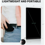 LCD Writing Tablet for Adult: 6.5 Inch Mini Full Screen Drawing Board Reusable Digital Notepad Portable Use for Office Study Teaching