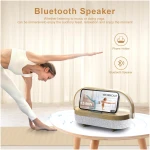 LED Bedside Lamp, Touch Lamps for Bedroom Nightstand, 4 in 1 Bedside Table Lamp with Wireless Charger, Portable Bluetooth Speaker, Phone Holder, Dimmable Charging Birthday Gifts...