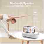 LED Bedside Lamp, Touch Lamps for Bedroom Nightstand, 4 in 1 Bedside Table Lamp with Wireless Charger, Portable Bluetooth Speaker, Phone Holder, Dimmable Charging Birthday Gifts...