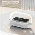 LED Bedside Lamp, Touch Lamps for Bedroom Nightstand, 4 in 1 Bedside Table Lamp with Wireless Charger, Portable Bluetooth Speaker, Phone Holder, Dimmable Charging Birthday Gifts...