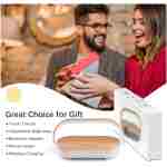 LED Bedside Lamp, Touch Lamps for Bedroom Nightstand, 4 in 1 Bedside Table Lamp with Wireless Charger, Portable Bluetooth Speaker, Phone Holder, Dimmable Charging Birthday Gifts...