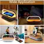 LED Bedside Lamp, Touch Lamps for Bedroom Nightstand, 4 in 1 Bedside Table Lamp with Wireless Charger, Portable Bluetooth Speaker, Phone Holder, Dimmable Charging Birthday Gifts...