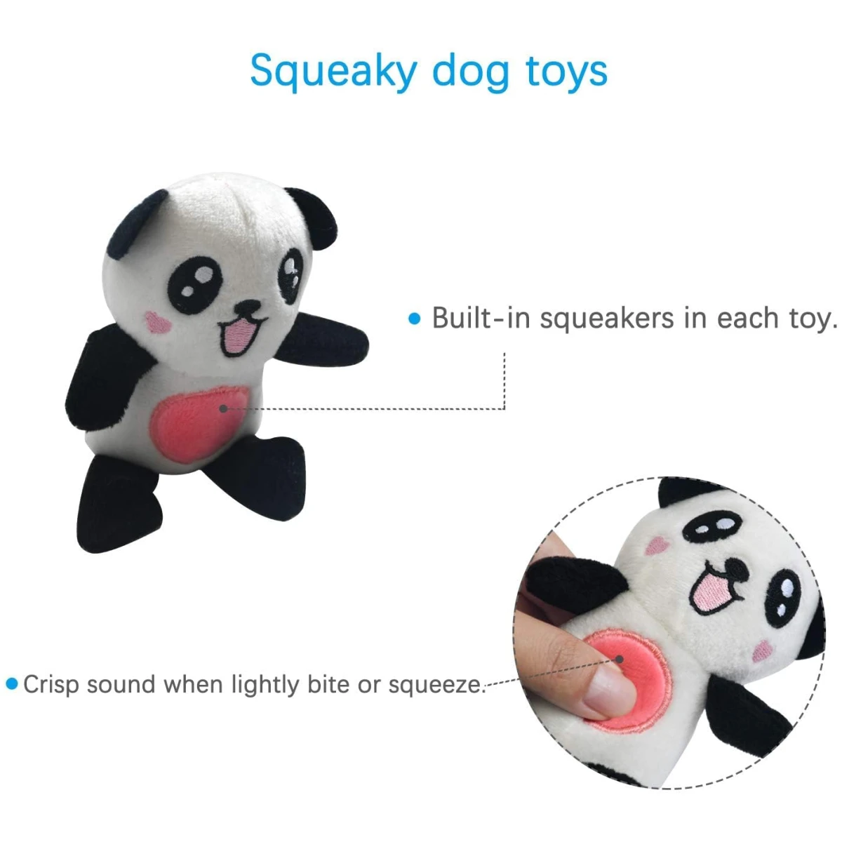 LEGEND SANDY Squeaky Plush Dog Toy Pack for Puppy, Small Stuffed Puppy Chew Toys 12 Dog Toys Bulk with Squeakers, Cute Soft Pet Toy for Small Medium Size Dogs