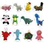 LEGEND SANDY Squeaky Plush Dog Toy Pack for Puppy, Small Stuffed Puppy Chew Toys 12 Dog Toys Bulk with Squeakers, Cute Soft Pet Toy for Small Medium Size Dogs