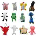 LEGEND SANDY Squeaky Plush Dog Toy Pack for Puppy, Small Stuffed Puppy Chew Toys 12 Dog Toys Bulk with Squeakers, Cute Soft Pet Toy for Small Medium Size Dogs