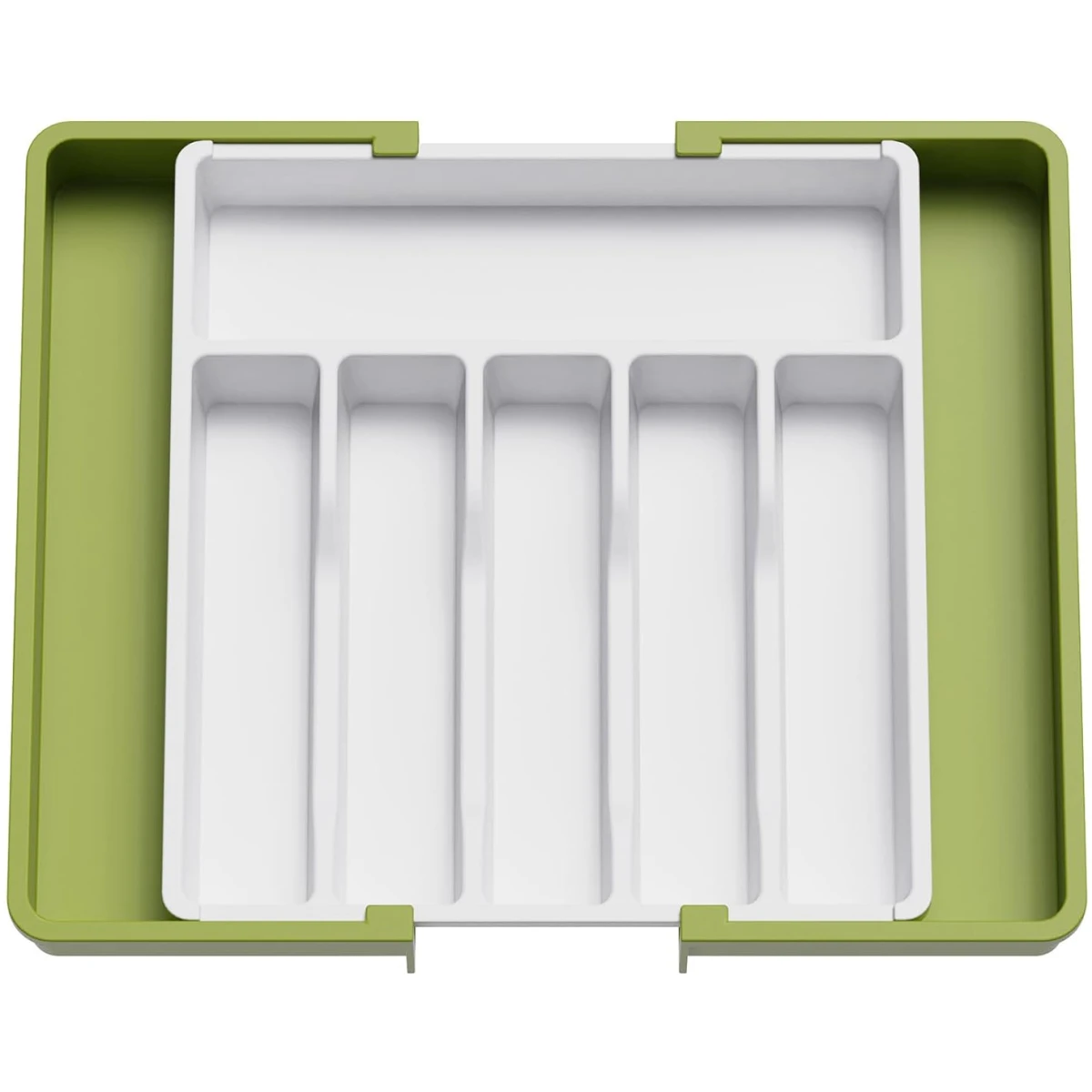 Lifewit Silverware Drawer Organizer, Expandable Utensil Tray for Kitchen, BPA Free Flatware and Cutlery Holder, Adjustable Plastic Storage for Spoons Forks Knives, Large, Dark Gray