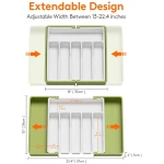 Lifewit Silverware Drawer Organizer, Expandable Utensil Tray for Kitchen, BPA Free Flatware and Cutlery Holder, Adjustable Plastic Storage for Spoons Forks Knives, Large,...