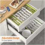 Lifewit Silverware Drawer Organizer, Expandable Utensil Tray for Kitchen, BPA Free Flatware and Cutlery Holder, Adjustable Plastic Storage for Spoons Forks Knives, Large,...