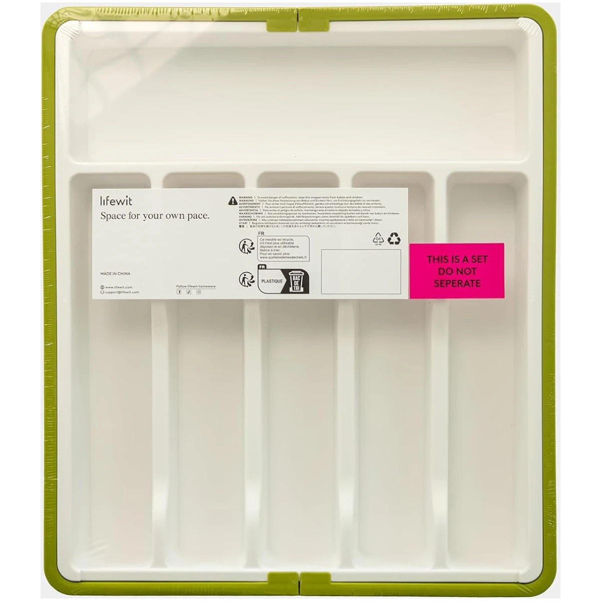 Lifewit Silverware Drawer Organizer, Expandable Utensil Tray for Kitchen, BPA Free Flatware and Cutlery Holder, Adjustable Plastic Storage for Spoons Forks Knives, Large,...