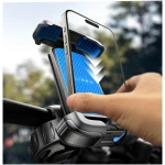 LISEN Bike Phone Holder, [2025 Upgrade] Motorcycle Phone Mount, Bicycle Phone Holder, Handlebar Phone Mount, Dirt Bike Accessories, Bicycle Accessories, for iPhone Samsung...