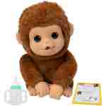 Little Live Pets My Baby Monkey - Adorable pet Monkey with Over 50 Sounds & Reactions. Expressive Moving Mouth. Mango Sucks his Thumb, Feeds from his Bottle, & Hangs from his...