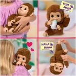 Little Live Pets My Baby Monkey - Adorable pet Monkey with Over 50 Sounds & Reactions. Expressive Moving Mouth. Mango Sucks his Thumb, Feeds from his Bottle, & Hangs from his...