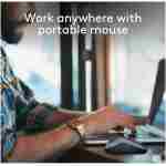 Logitech M185 Wireless Mouse, 2.4GHz with USB Mini Receiver, 12-Month Battery Life, 1000 DPI Optical Tracking, Ambidextrous PC/Mac/Laptop - Swift Grey