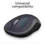 Logitech M185 Wireless Mouse, 2.4GHz with USB Mini Receiver, 12-Month Battery Life, 1000 DPI Optical Tracking, Ambidextrous PC/Mac/Laptop - Swift Grey
