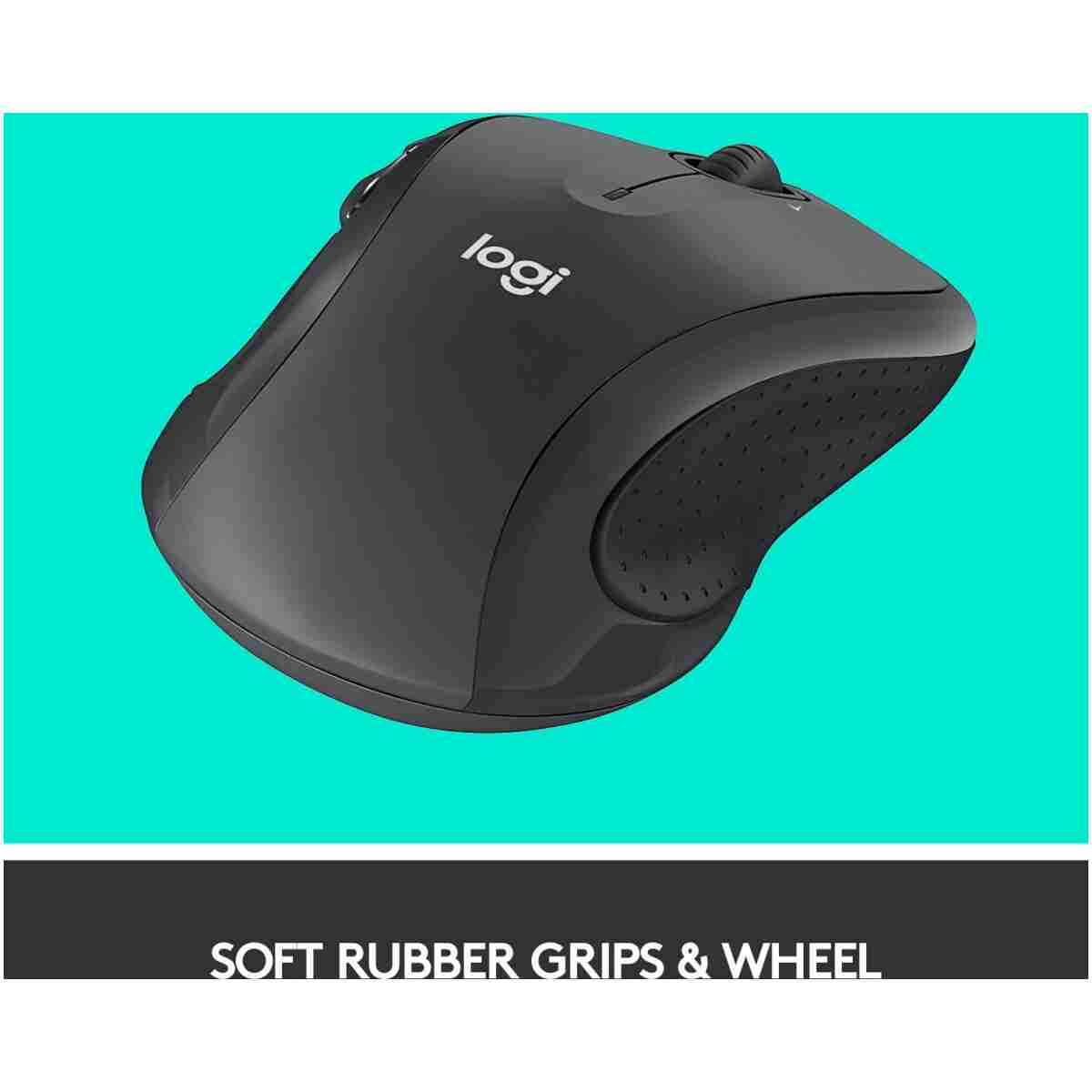 Logitech M510 Wireless Computer Mouse for PC with USB Unifying Receiver - Graphite