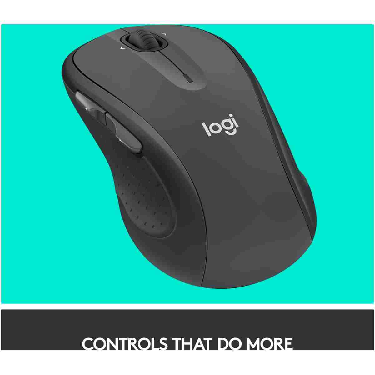 Logitech M510 Wireless Computer Mouse for PC with USB Unifying Receiver - Graphite