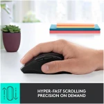 Logitech M705 Marathon Wireless Mouse, 2.4 GHz USB Unifying Receiver, 1000 DPI, 5-Programmable Buttons, 3-Year Battery, Compatible with PC, Mac, Laptop, Chromebook - Black