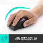 Logitech M705 Marathon Wireless Mouse, 2.4 GHz USB Unifying Receiver, 1000 DPI, 5-Programmable Buttons, 3-Year Battery, Compatible with PC, Mac, Laptop, Chromebook - Black