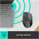 Logitech M705 Marathon Wireless Mouse, 2.4 GHz USB Unifying Receiver, 1000 DPI, 5-Programmable Buttons, 3-Year Battery, Compatible with PC, Mac, Laptop, Chromebook - Black