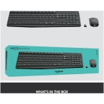 Logitech MK235 Wireless Keyboard and Mouse Combo for Windows, USB Receiver, 15 FN Keys, Long Battery Life, Compatible with PC, Laptop