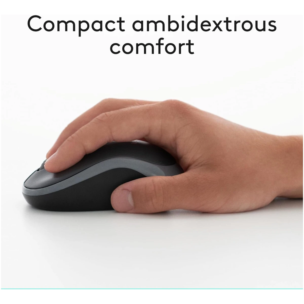 Logitech MK270 Wireless Keyboard And Mouse Combo For Windows, 2.4 GHz Wireless, Compact Mouse, 8 Multimedia And Shortcut Keys, For PC, Laptop - Black