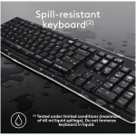 Logitech MK270 Wireless Keyboard And Mouse Combo For Windows, 2.4 GHz Wireless, Compact Mouse, 8 Multimedia And Shortcut Keys, For PC, Laptop - Black