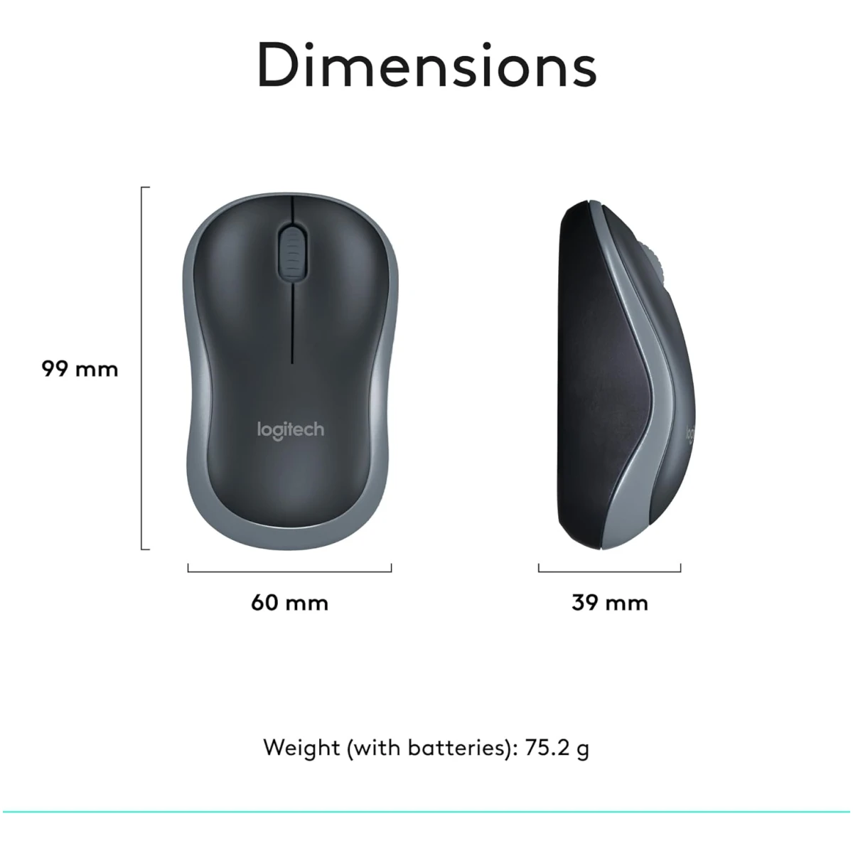 Logitech MK270 Wireless Keyboard And Mouse Combo For Windows, 2.4 GHz Wireless, Compact Mouse, 8 Multimedia And Shortcut Keys, For PC, Laptop - Black