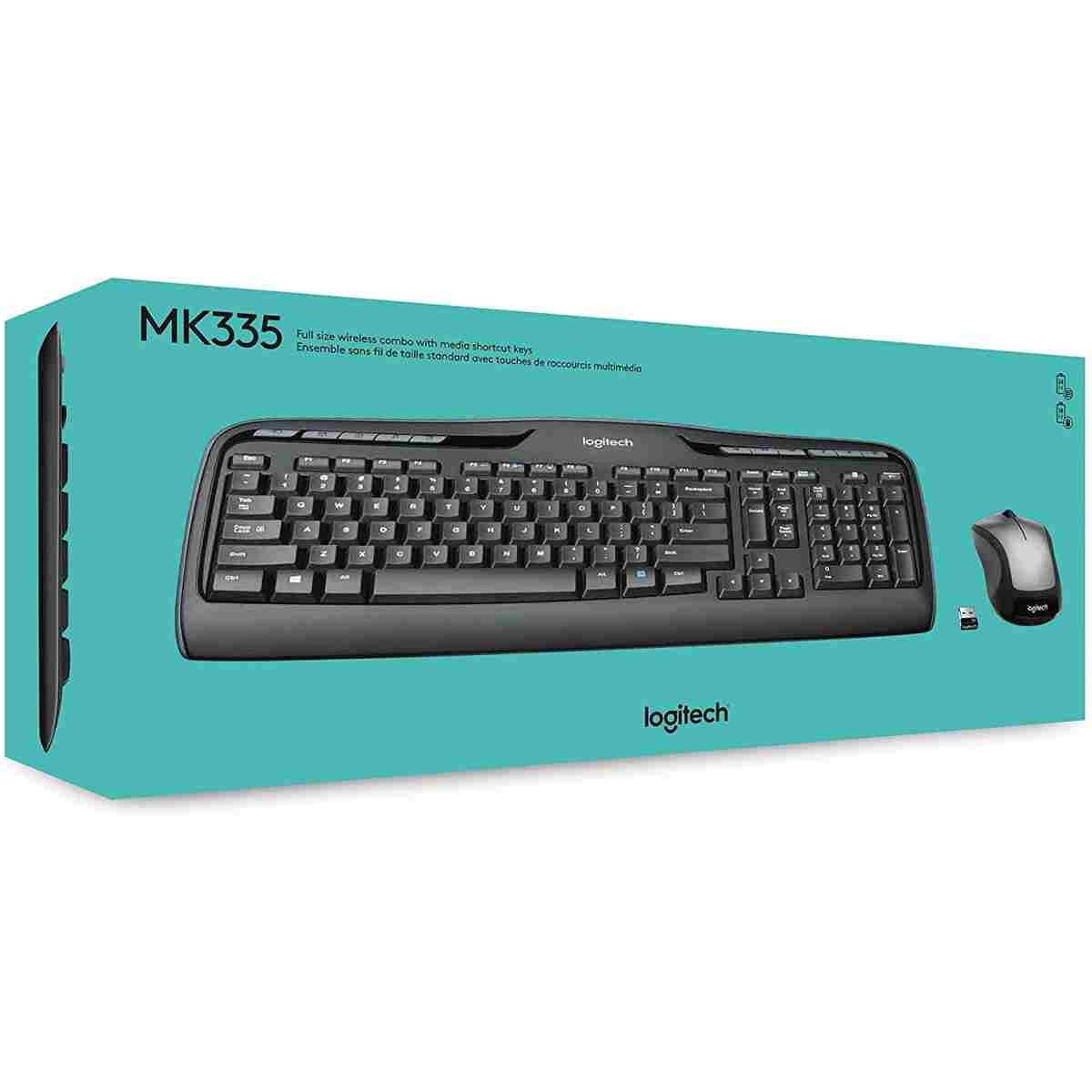 Logitech MK335 Wireless Keyboard and Mouse Combo - Black/Silver