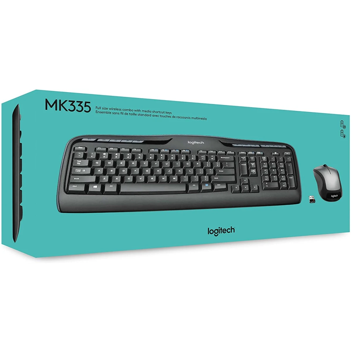 Logitech MK335 Wireless Keyboard and Mouse Combo - Black/Silver