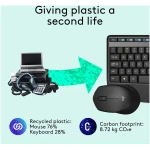 Logitech MK345 Wireless Combo Full-Sized Keyboard with Palm Rest and Comfortable Right-Handed Mouse, 2.4 GHz Wireless USB Receiver, Compatible with PC, Laptop,Black