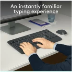 Logitech MK540 Advanced Wireless Keyboard and Mouse Combo for Windows, 2.4 GHz Unifying USB-Receiver, Multimedia Hotkeys, 3-Year Battery Life, for PC, Laptop