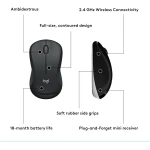 Logitech MK540 Advanced Wireless Keyboard and Mouse Combo for Windows, 2.4 GHz Unifying USB-Receiver, Multimedia Hotkeys, 3-Year Battery Life, for PC, Laptop