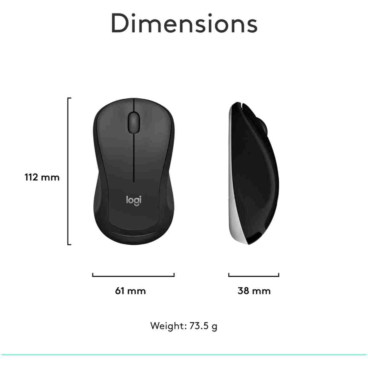 Logitech MK540 Advanced Wireless Keyboard and Mouse Combo for Windows, 2.4 GHz Unifying USB-Receiver, Multimedia Hotkeys, 3-Year Battery Life, for PC, Laptop