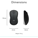 Logitech MK540 Advanced Wireless Keyboard and Mouse Combo for Windows, 2.4 GHz Unifying USB-Receiver, Multimedia Hotkeys, 3-Year Battery Life, for PC, Laptop