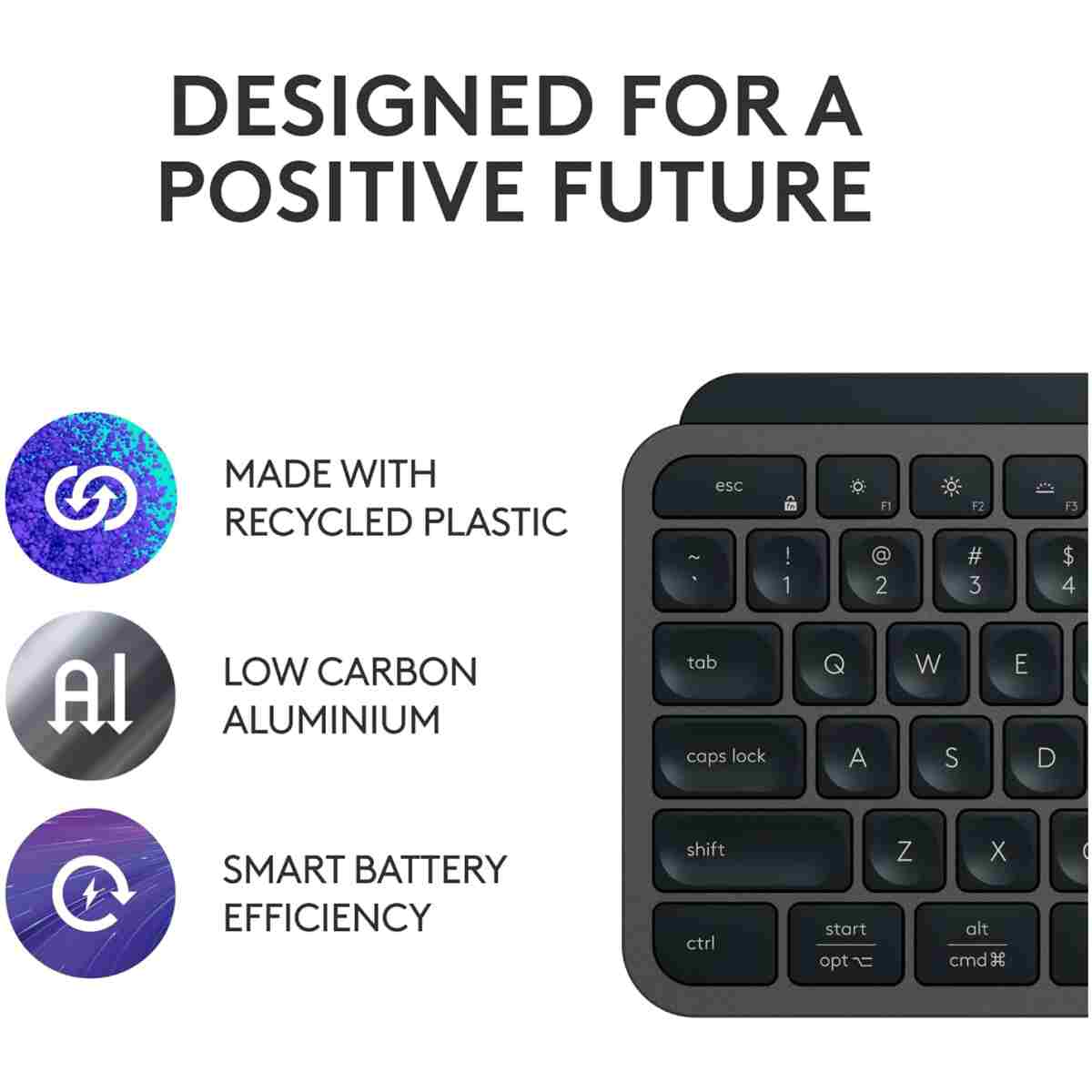 Logitech MX Keys S Wireless Keyboard, Low Profile, Fluid Precise Quiet Typing, Programmable Keys, Backlighting, Bluetooth, USB C Rechargeable, for Windows PC, Linux, Chrome, Mac...