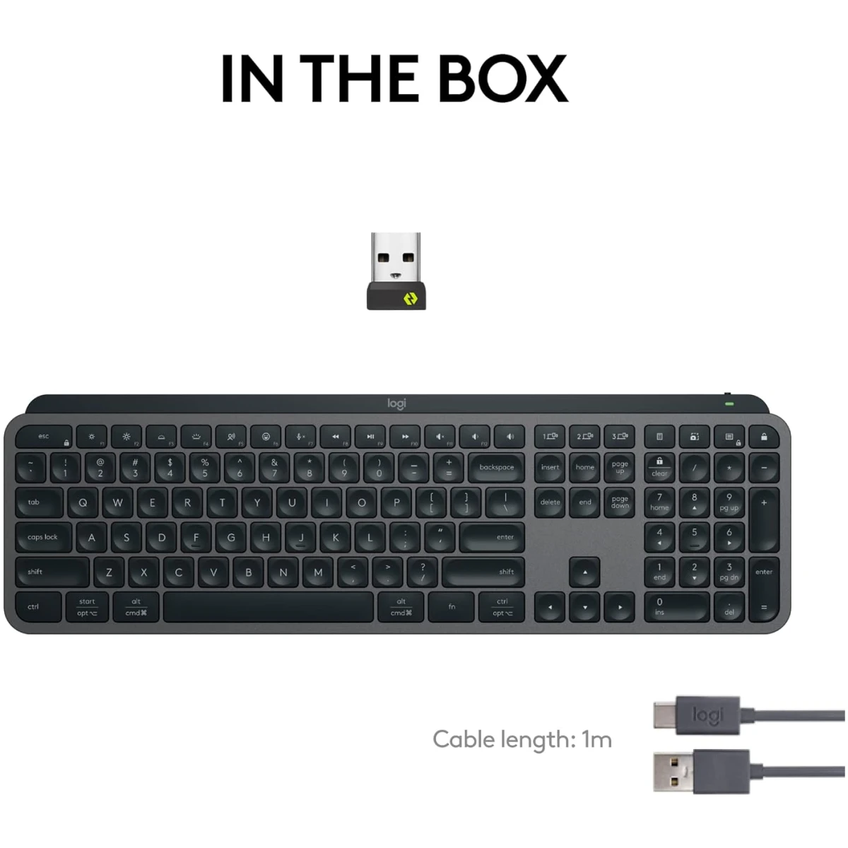 Logitech MX Keys S Wireless Keyboard, Low Profile, Fluid Precise Quiet Typing, Programmable Keys, Backlighting, Bluetooth, USB C Rechargeable, for Windows PC, Linux, Chrome, Mac...