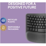 Logitech Wave Keys Wireless Ergonomic Keyboard with Cushioned Palm Rest, Comfortable Natural Typing, Easy-Switch, Bluetooth, Logi Bolt Receiver, for Multi-OS, Windows/Mac -...