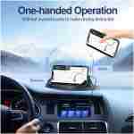 Loncaster Car Phone Holder, Car Phone Mount Silicone Car Pad Mat for Various Dashboards, Slip Free Desk Phone Stand Compatible with iPhone, Samsung, Android Smartphones, GPS...