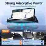 Loncaster Car Phone Holder, Car Phone Mount Silicone Car Pad Mat for Various Dashboards, Slip Free Desk Phone Stand Compatible with iPhone, Samsung, Android Smartphones, GPS...