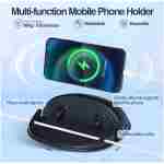 Loncaster Car Phone Holder, Car Phone Mount Silicone Car Pad Mat for Various Dashboards, Slip Free Desk Phone Stand Compatible with iPhone, Samsung, Android Smartphones, GPS...