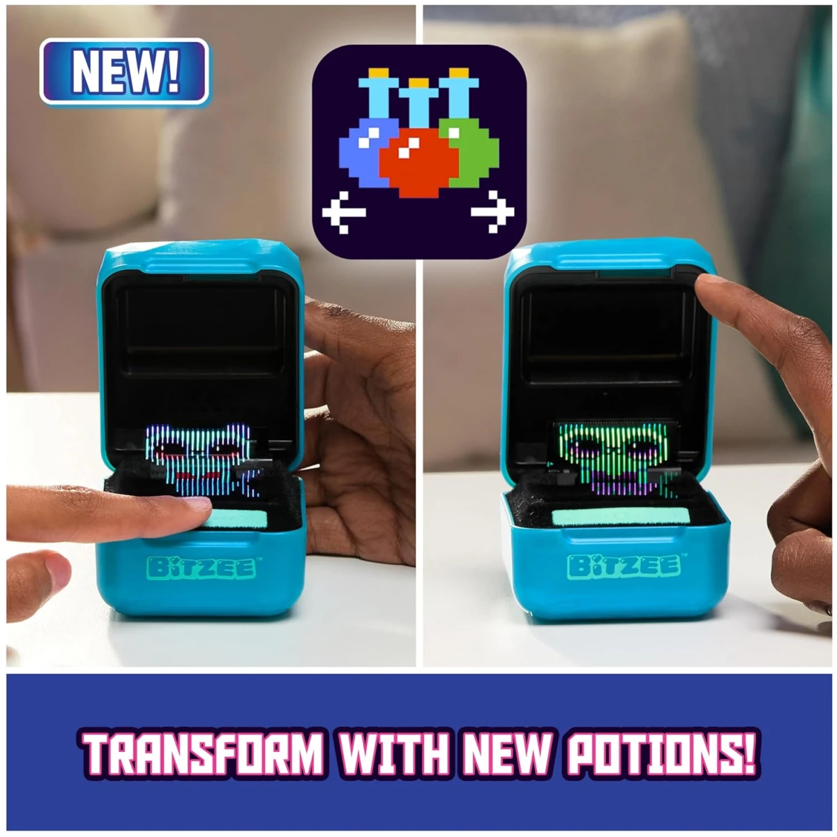 Magicals with 20 Interactive Characters Inside, Reacts to Touch, Digital Pet Kids Toys for Ages 5 and up
