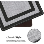 Mattitude Kitchen Mat [2 PCS] Cushioned Anti-Fatigue Non-Skid Waterproof Rugs Ergonomic Comfort Standing Mat for Kitchen, Floor, Office, Sink, Laundry, Black and Gray