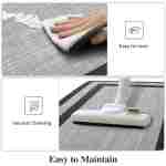 Mattitude Kitchen Mat [2 PCS] Cushioned Anti-Fatigue Non-Skid Waterproof Rugs Ergonomic Comfort Standing Mat for Kitchen, Floor, Office, Sink, Laundry, Black and Gray